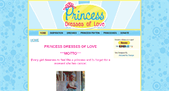 Desktop Screenshot of princessdressesoflove.com