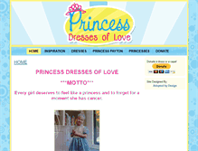 Tablet Screenshot of princessdressesoflove.com